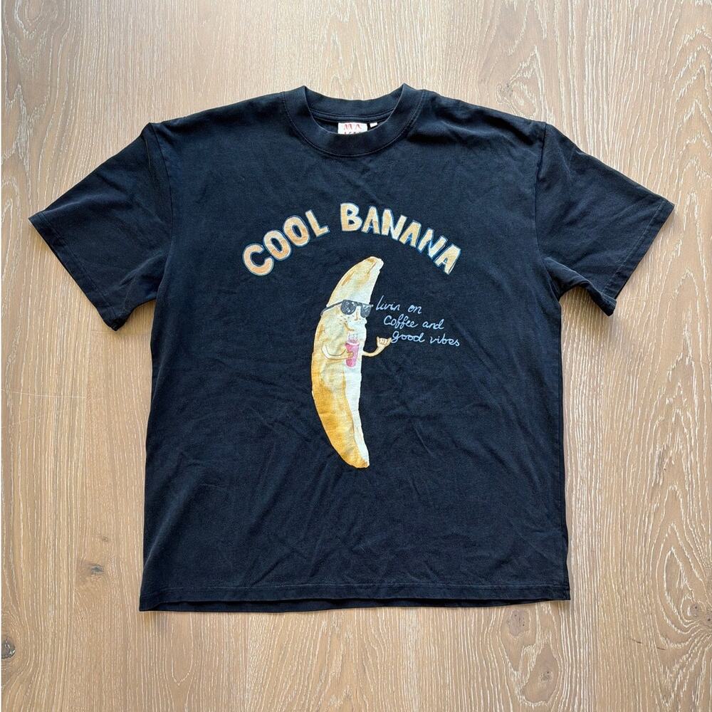 Maku Tee Cool Banana X AIMS Size S Black Yellow